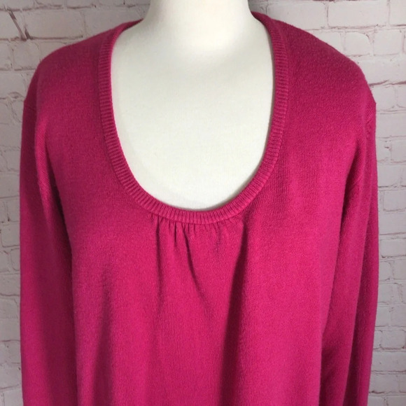 Just My Size Pink Long Sleeve Sweater - Size 3X - Picture 2 of 8